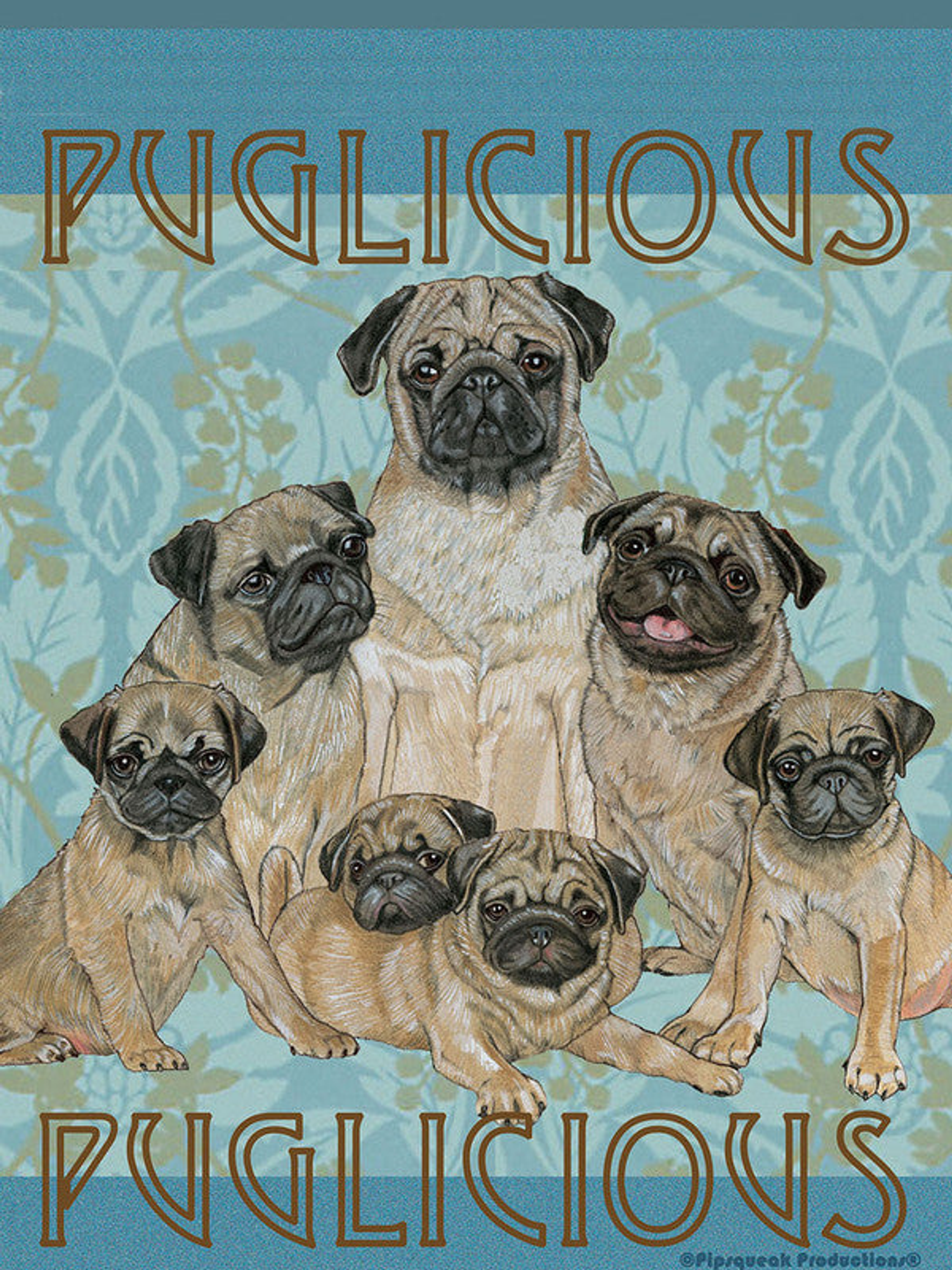 Pugs - Best of Breed Pipsqueak Productions Outdoor Flag