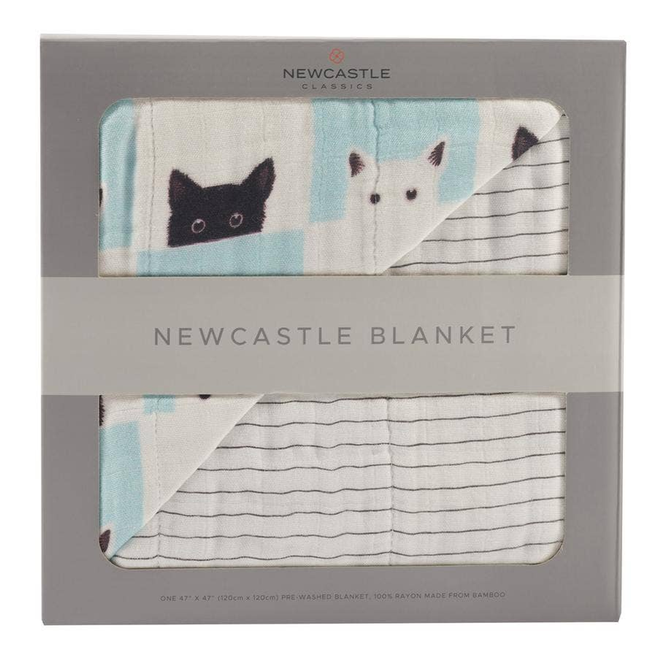 Peek-a-boo Cats and Pencil Stripe Blanket