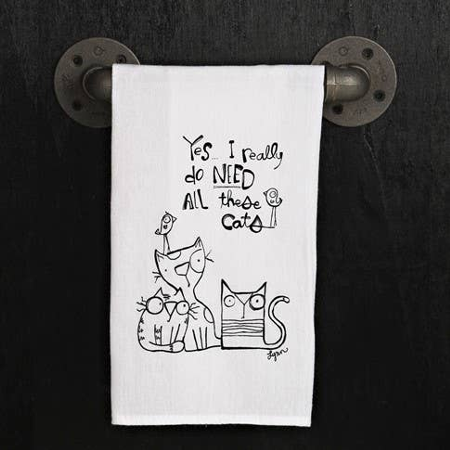 Yes, I really do need all these cats... Kitchen Towel