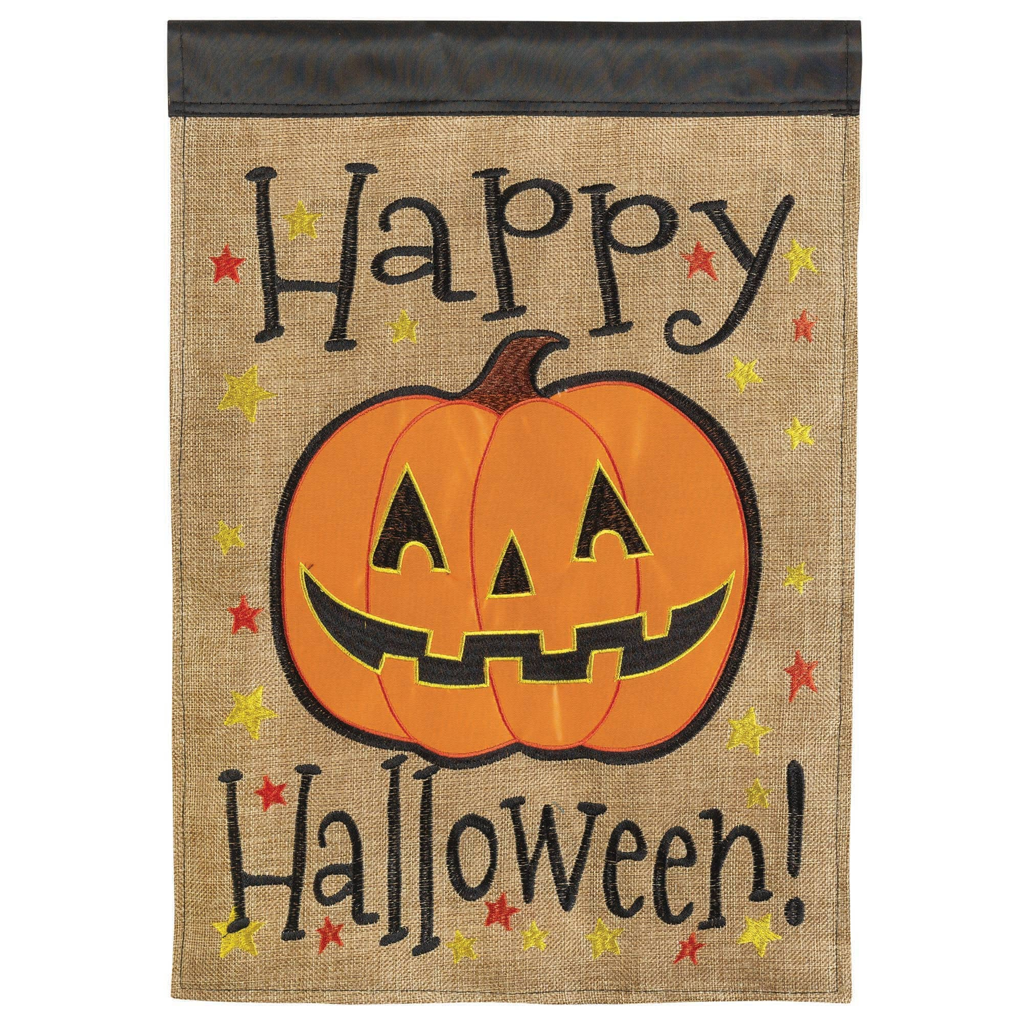 Pumpkin Smiles & Spooktacular Style: The Double-Sided Jack-O-Lantern Flag!