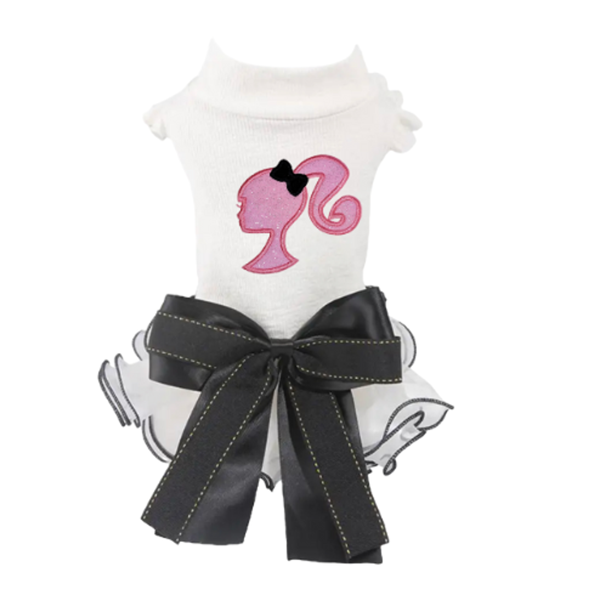 Barbie Silhouette Ruffle Dog Dress