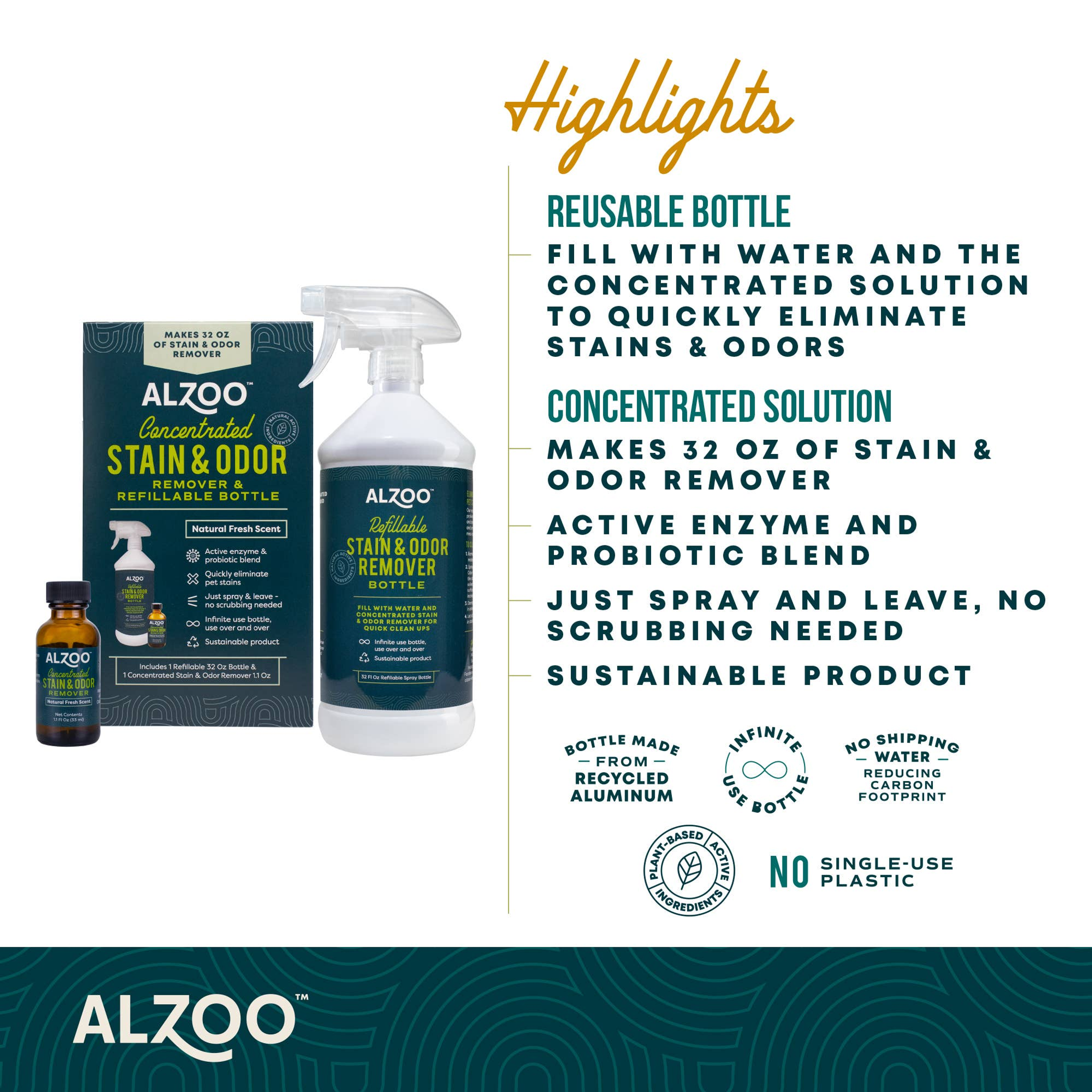 ALZOO Concentrated Shampoo Powder Kit