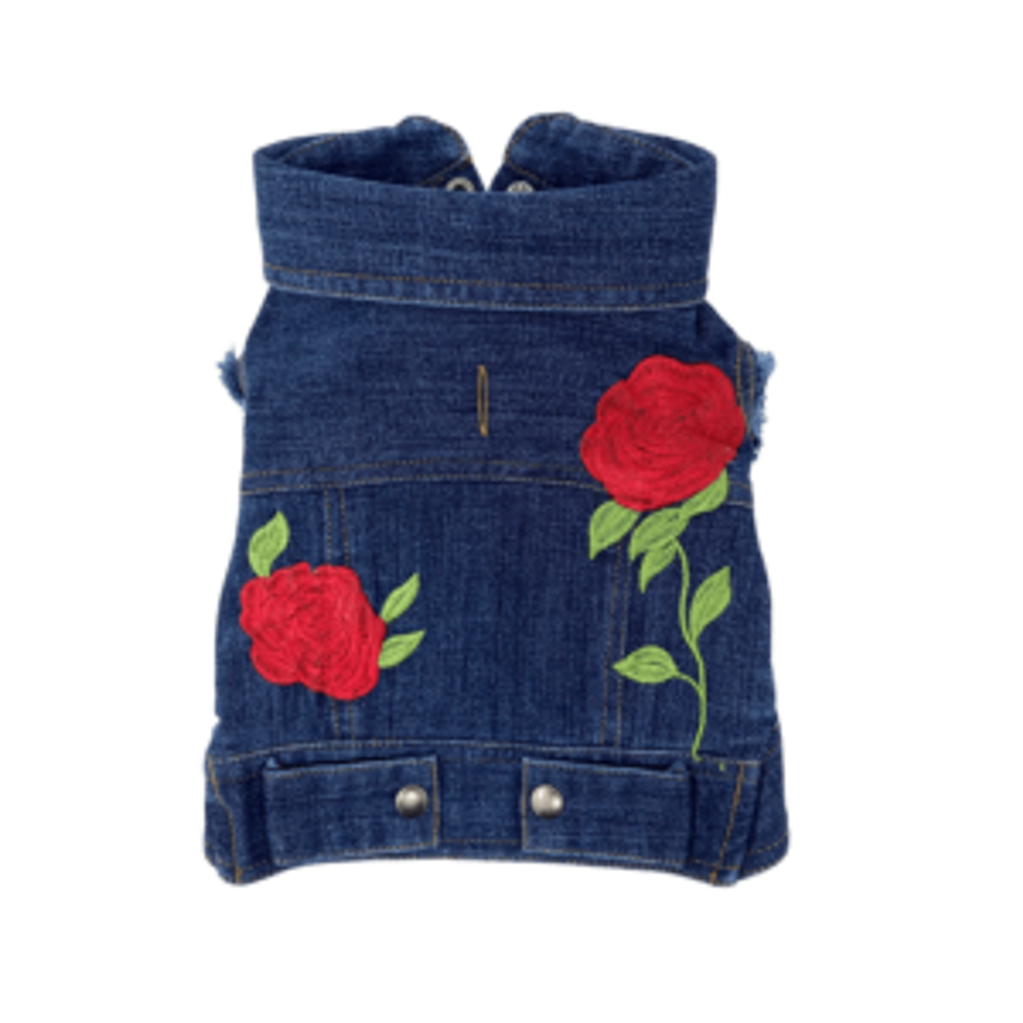 Rose Embroidered Vest