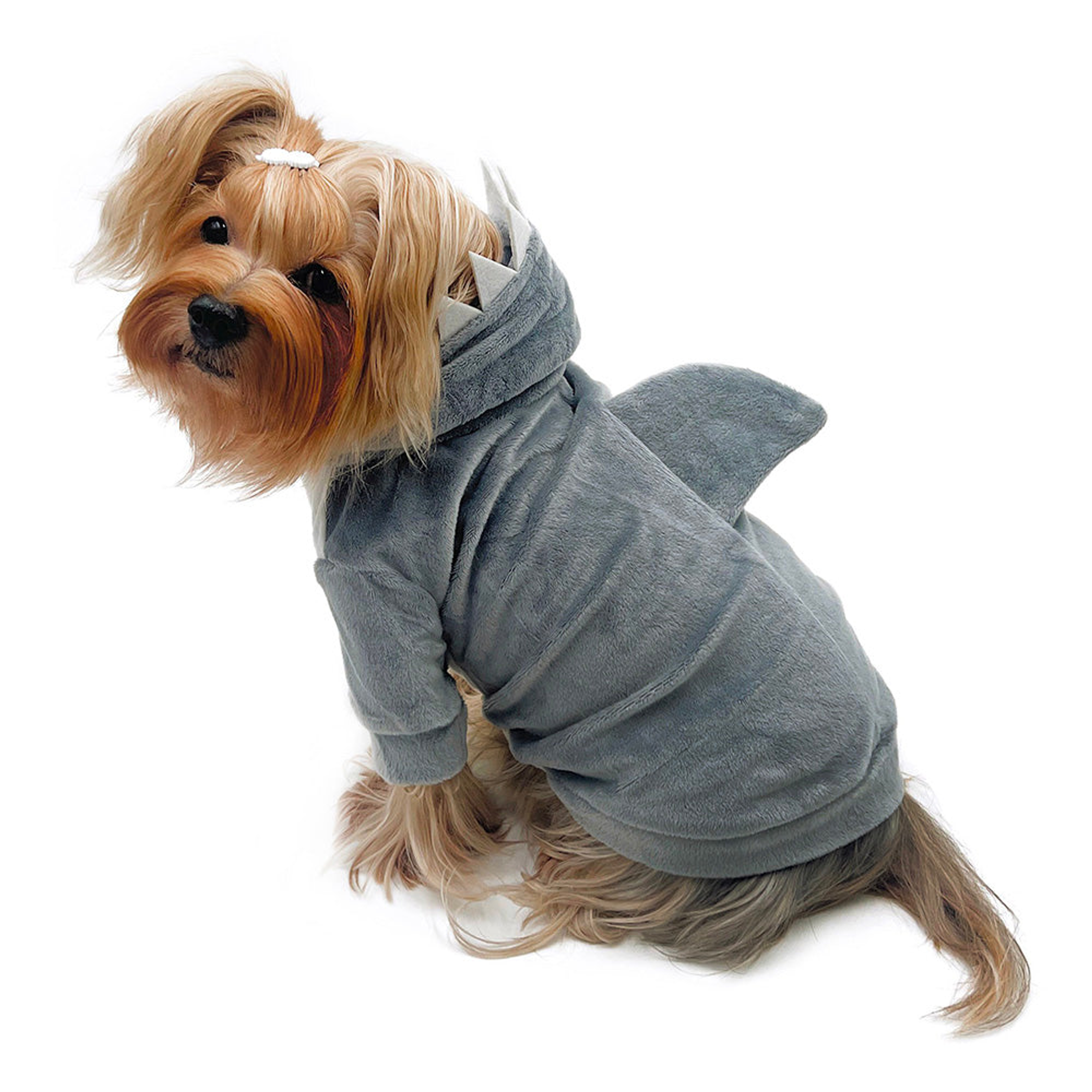 Ultra Plush Shark Hoodie with Fin & Teeth