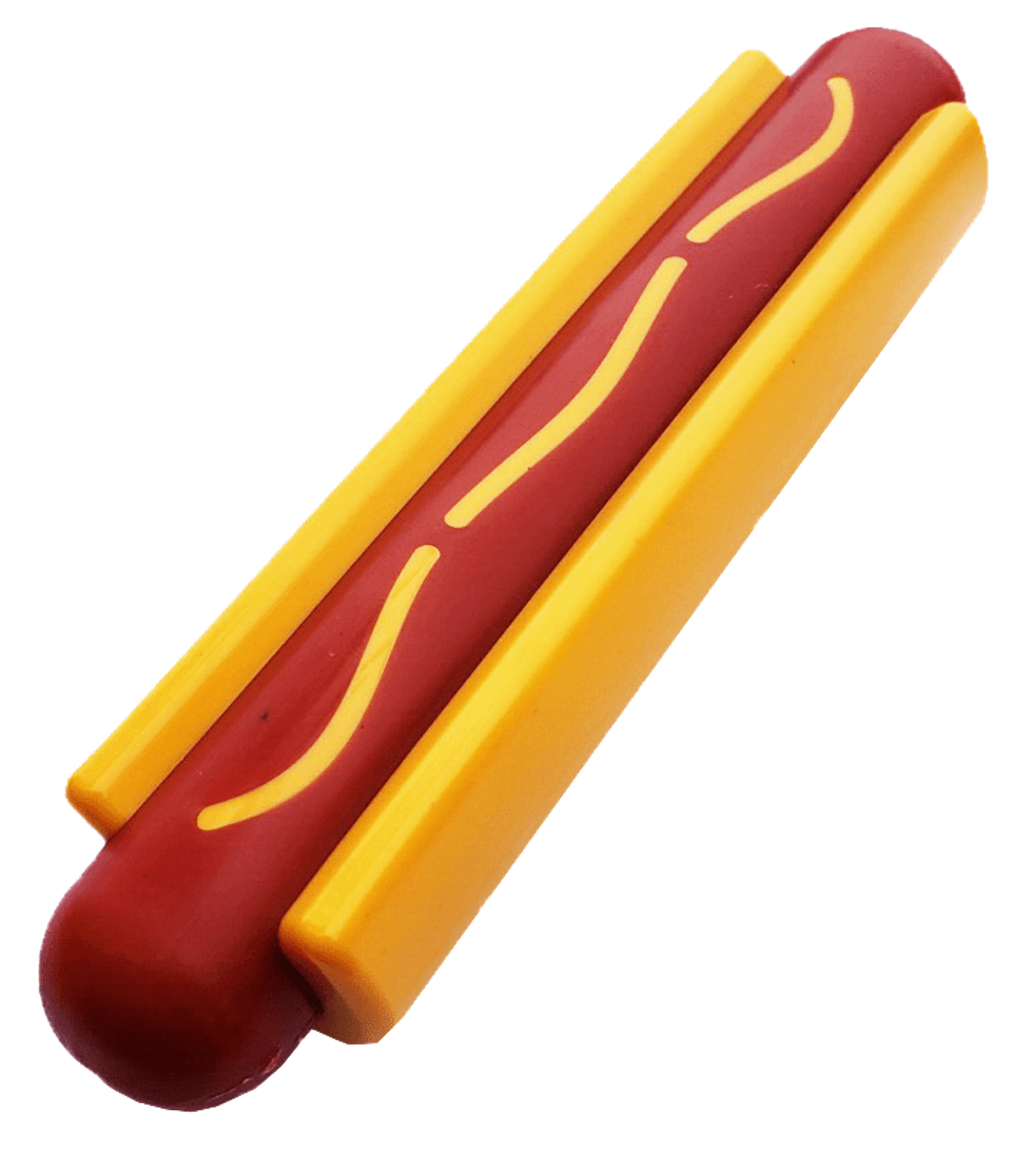 Hot Dog Ultra Durable Nylon Dog Chew Toy for Aggressive Chewers