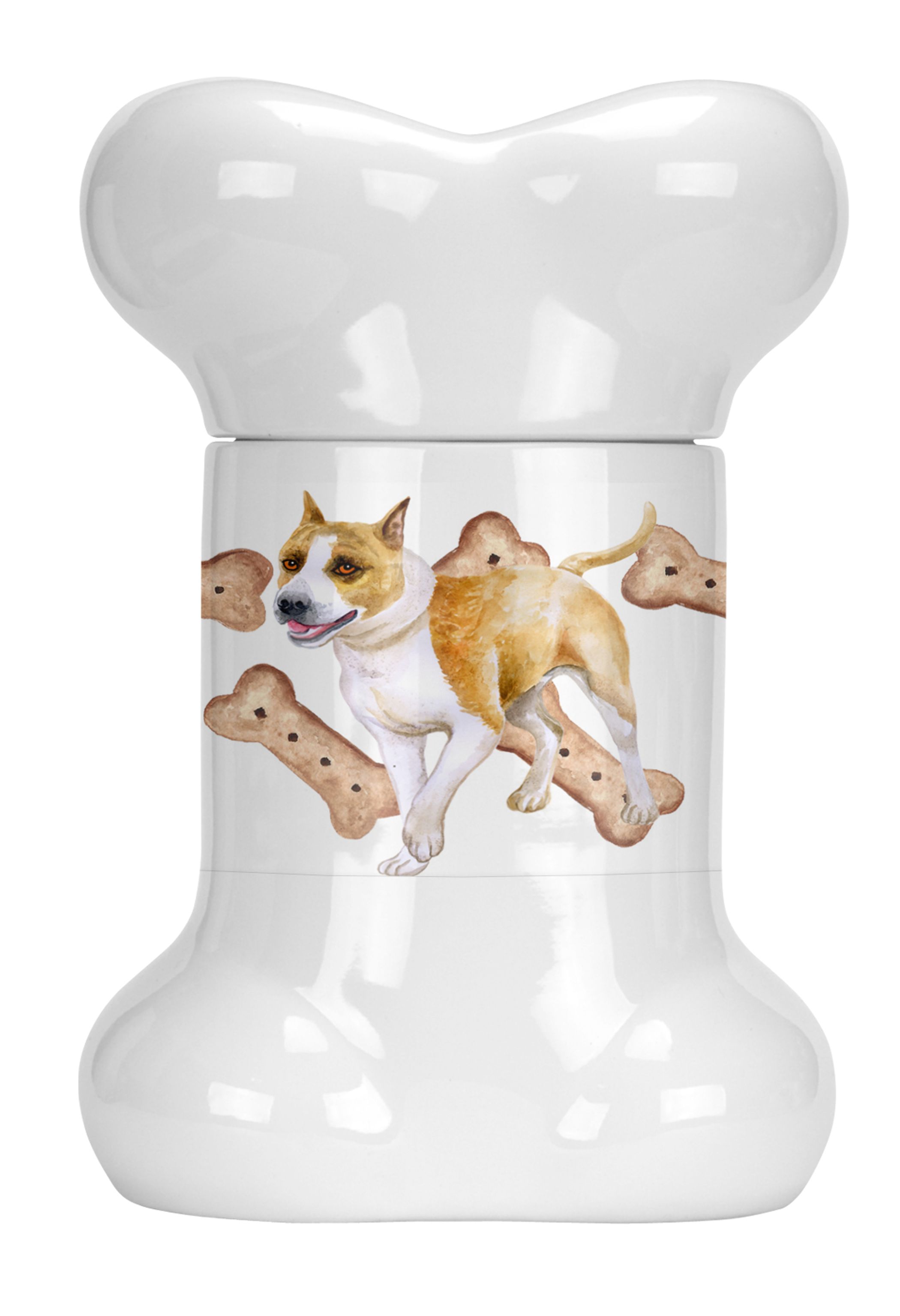 Dog on Bone Shaped Treat Jar