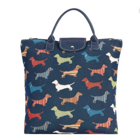 Pampered Pets Bazaar Dachshund Foldaway Grocery Bag