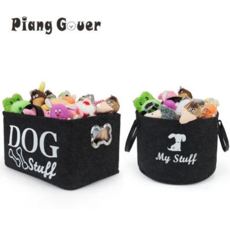 Pampered Pets Bazaar Dog Toy Basket