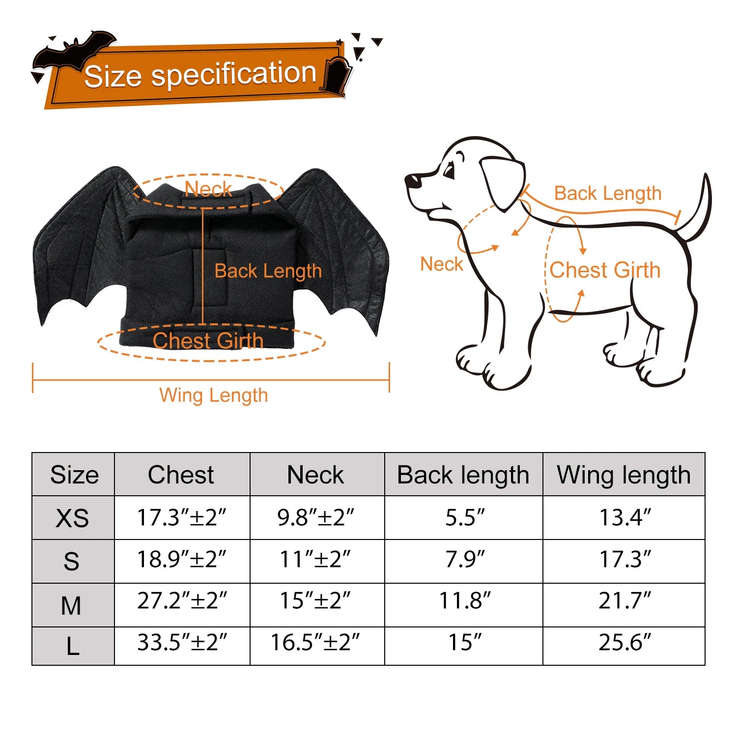 Halloween Bat Wings for Dogs and Cats