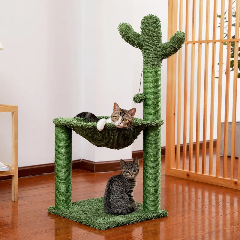 Cactus Cat Tree with Ball and Scratching Post