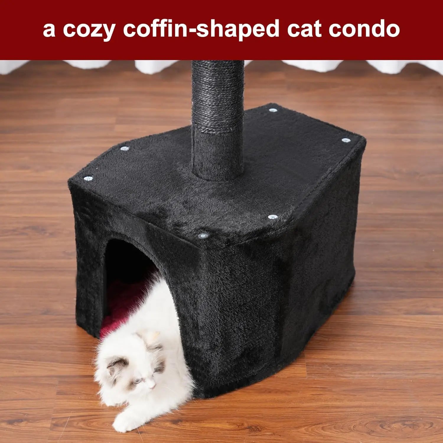 Gothic Cat Tree with Hammock