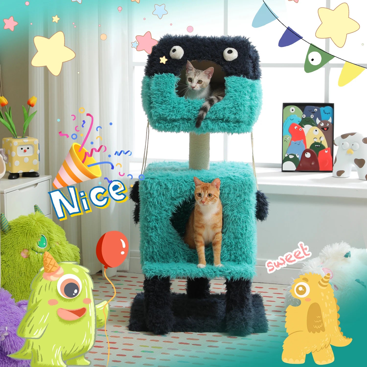 Monster Cat Tree Condo