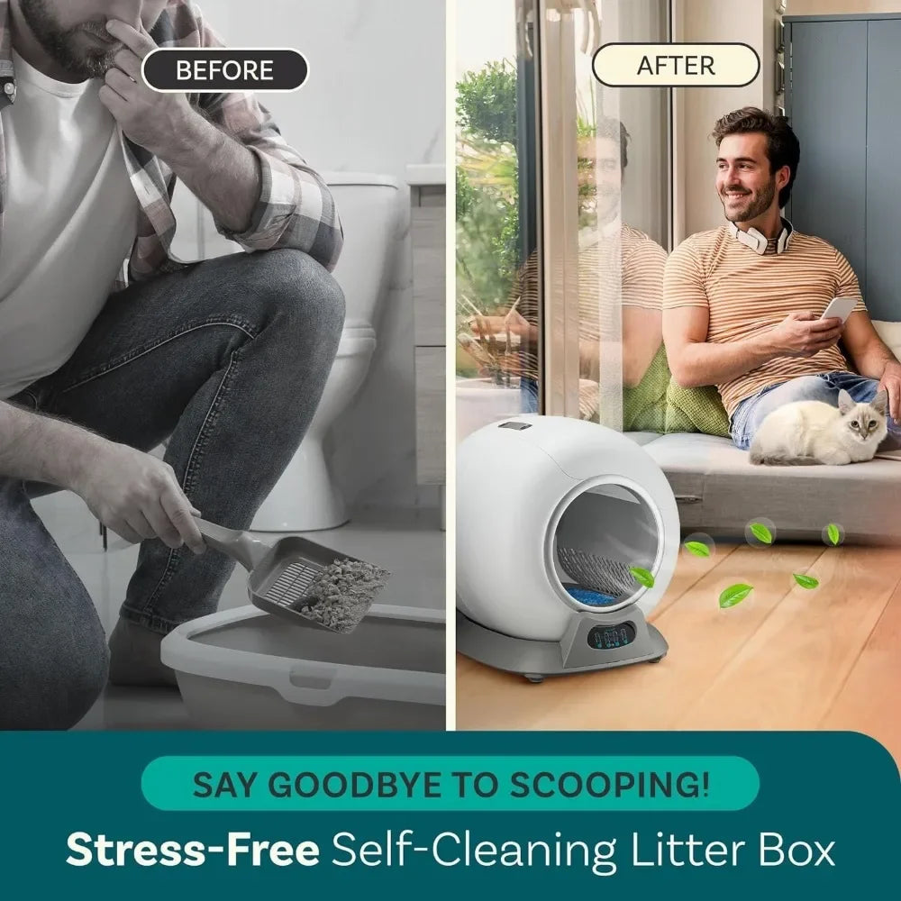 Self-Cleaning Smart Cat Litter Box