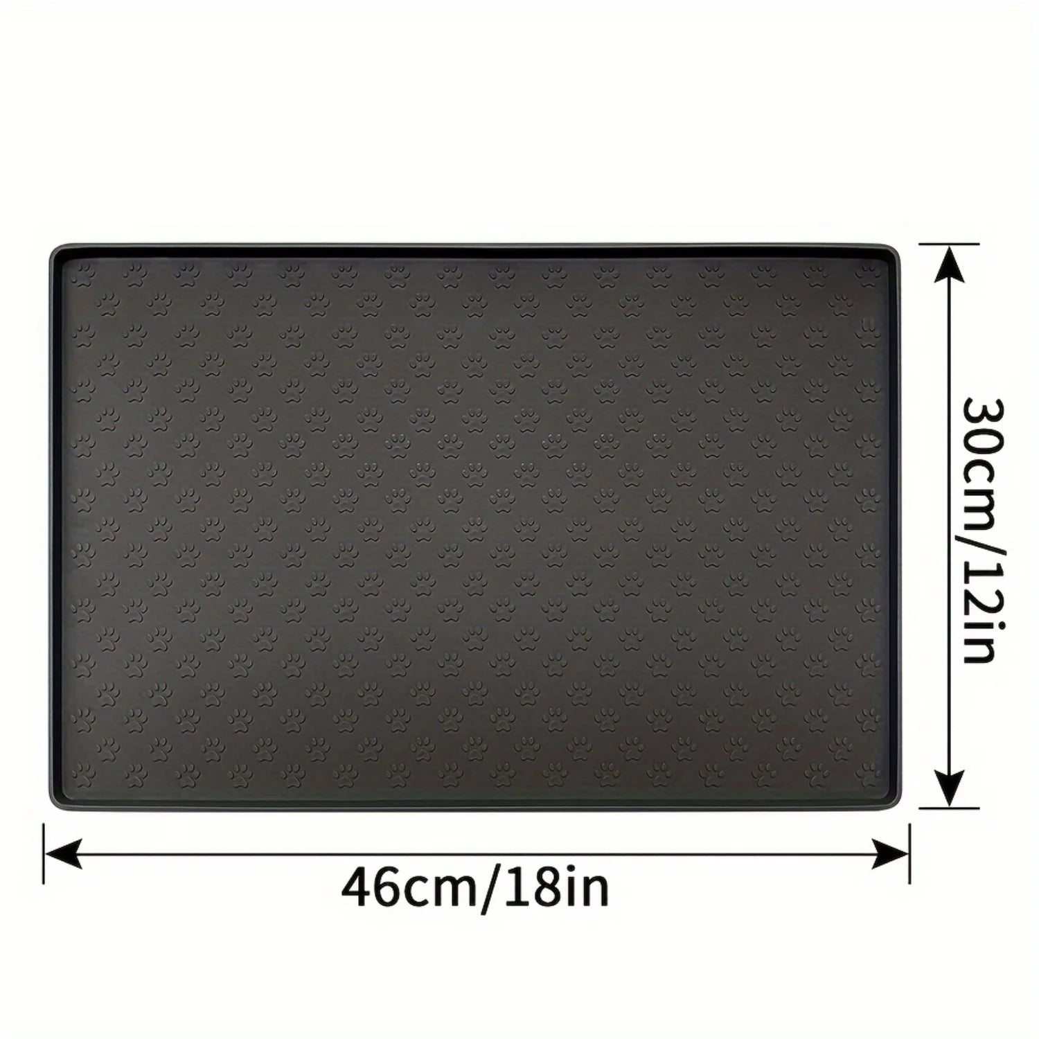 Non-Slip Silicone Pet Mat 18x12 Inches