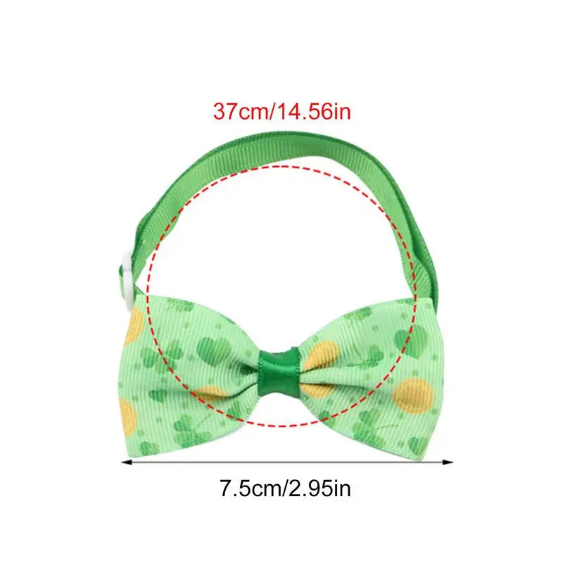 "Get Your Pup in the Luck of the Irish: Bowties for Barking Shamrock Shenanigans!"