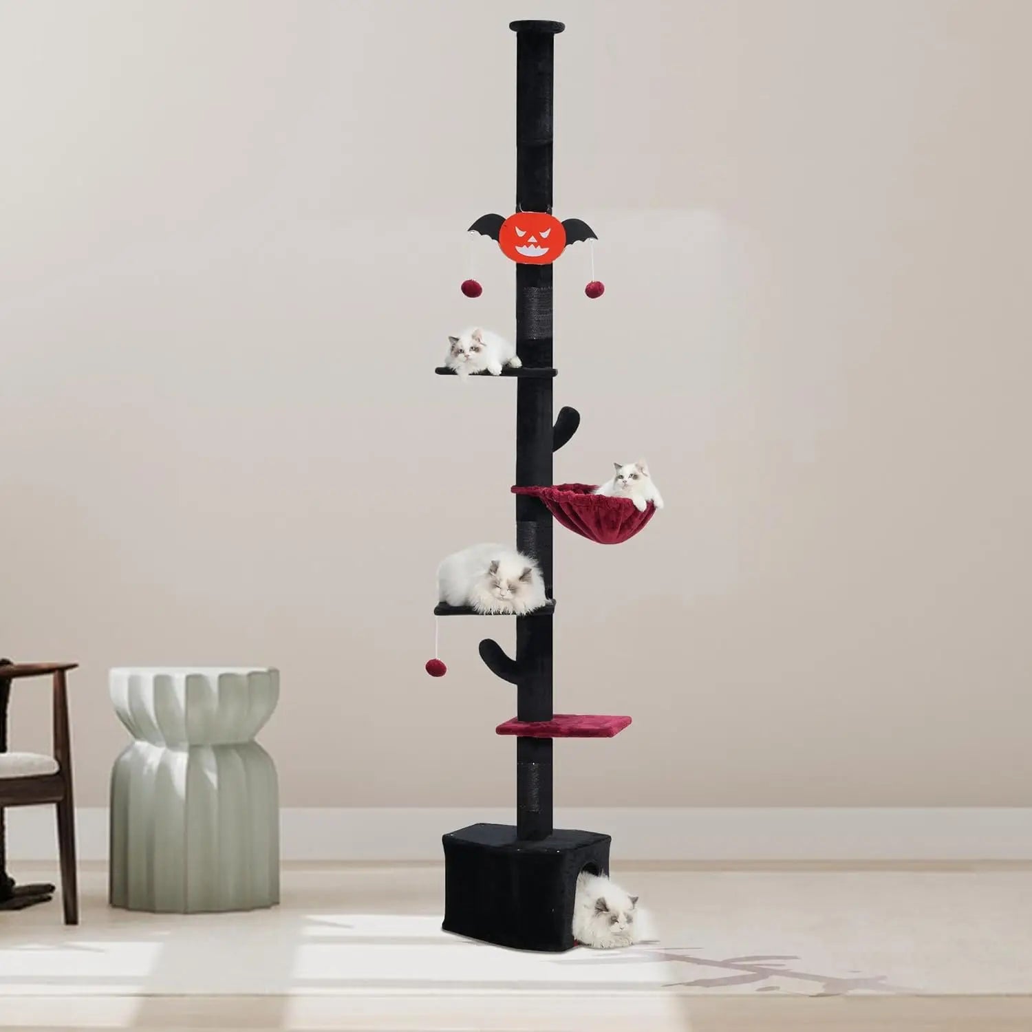 Gothic Cat Tree with Hammock