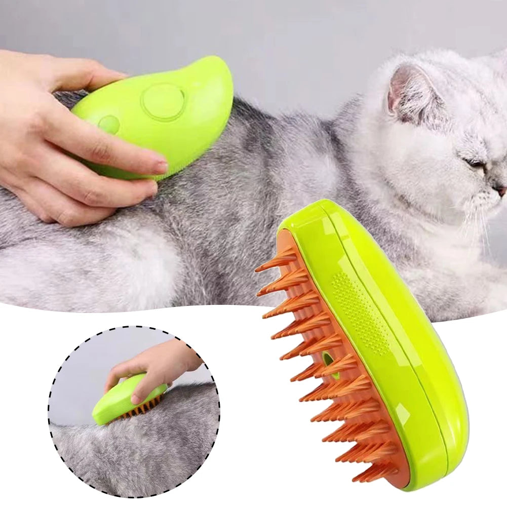 Pet Grooming Brush with Steamer