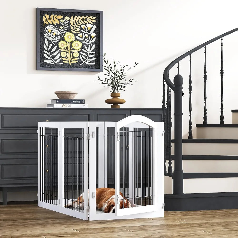 Tall Dog gate with Door Walk Through