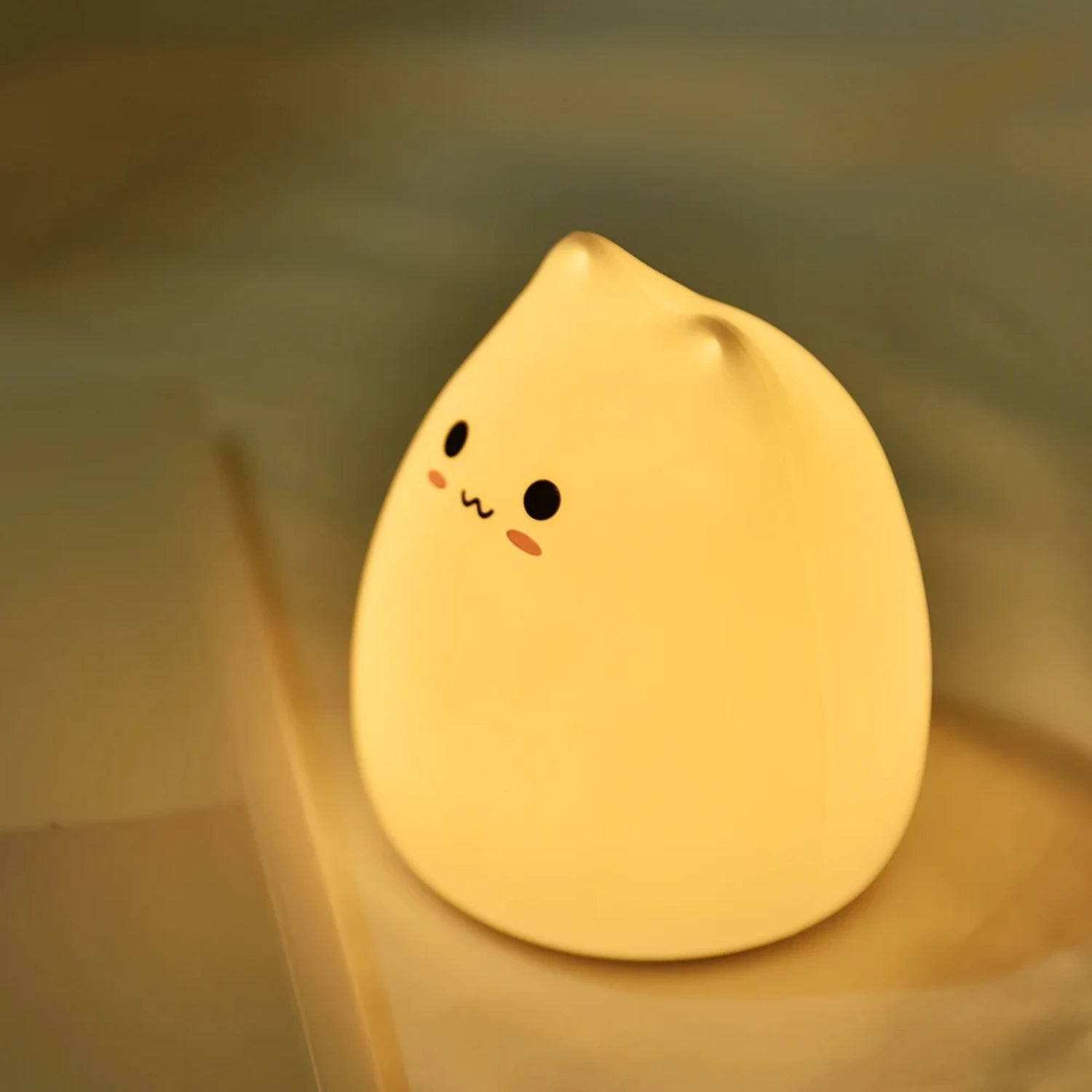 Soft Playful LED Cat Night Light