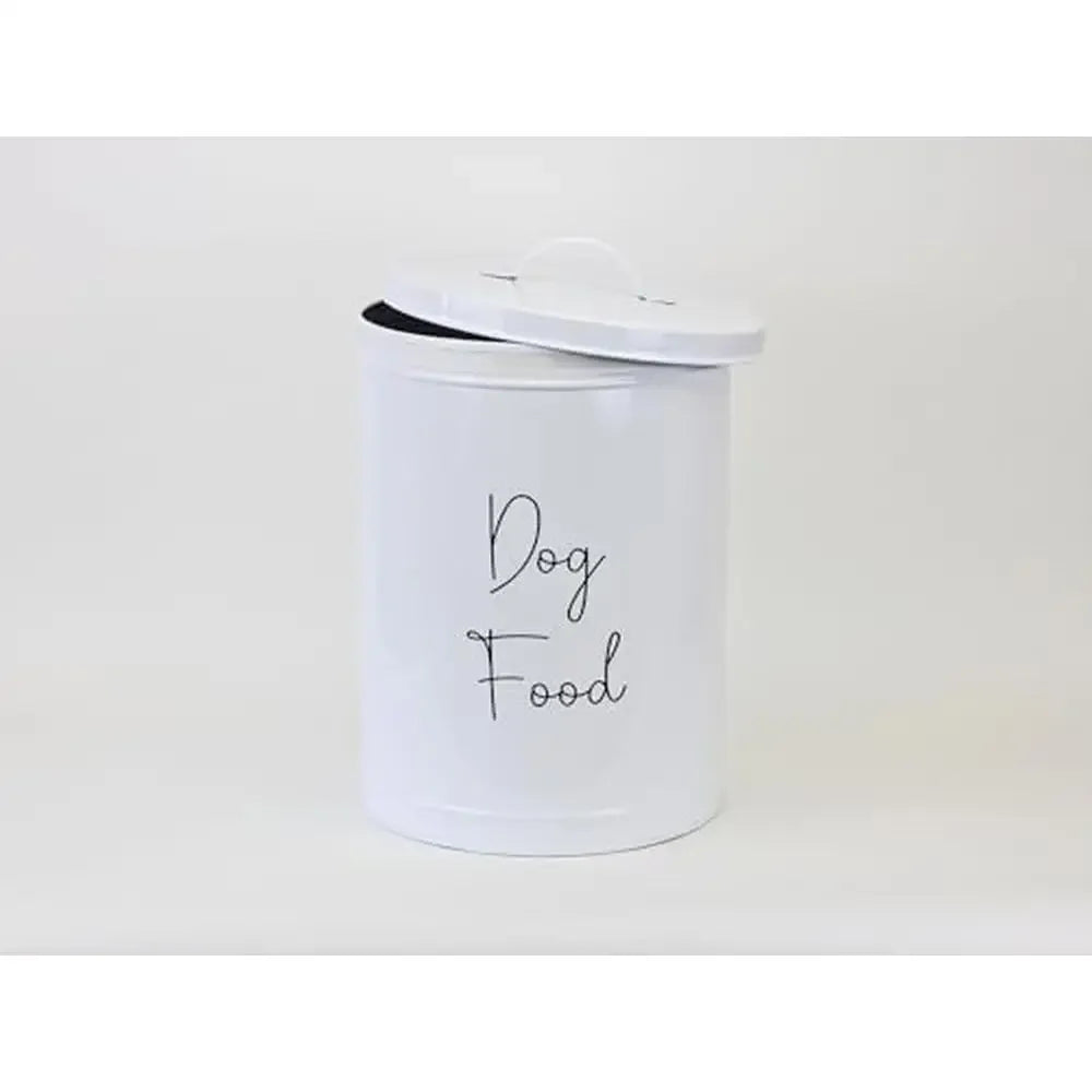 Large Metal Dog Food Storage Container Holds up to 40lbs of Kibble