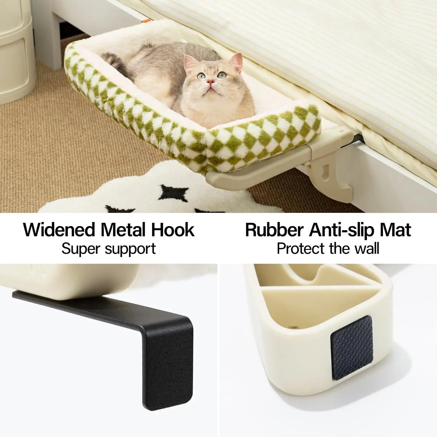 Cat Hammock with Removable Covers and Accessories