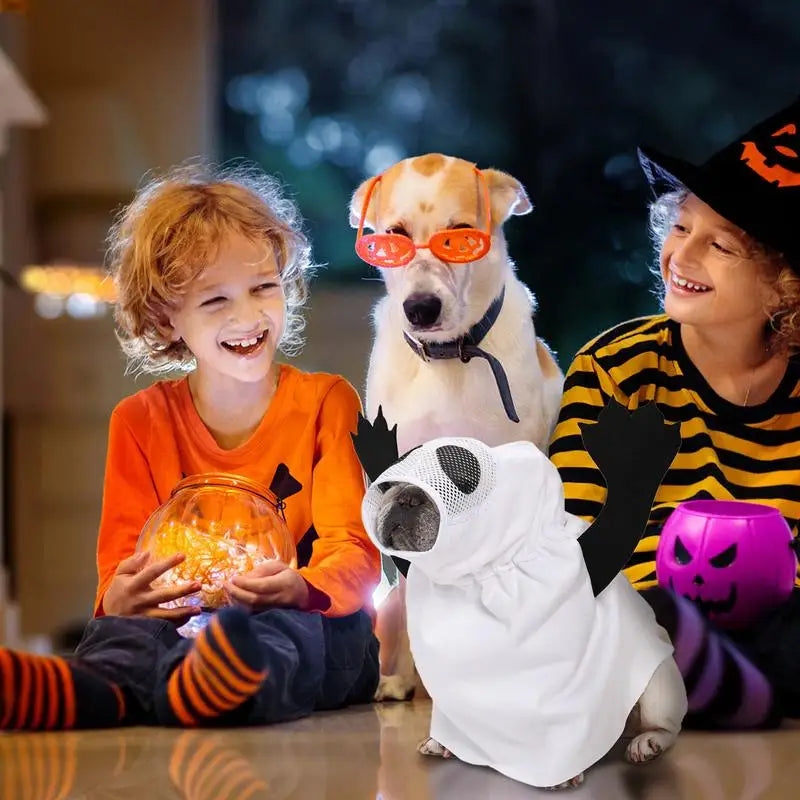 Halloween Ghost Costume for Dogs and Cats