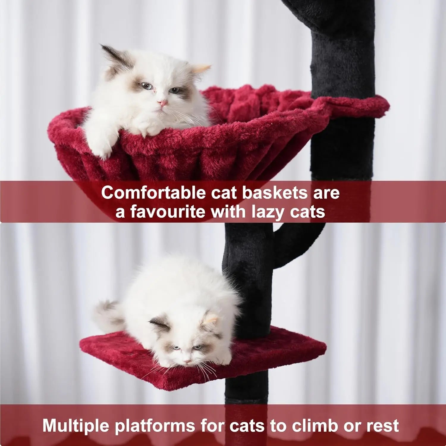 Gothic Cat Tree with Hammock