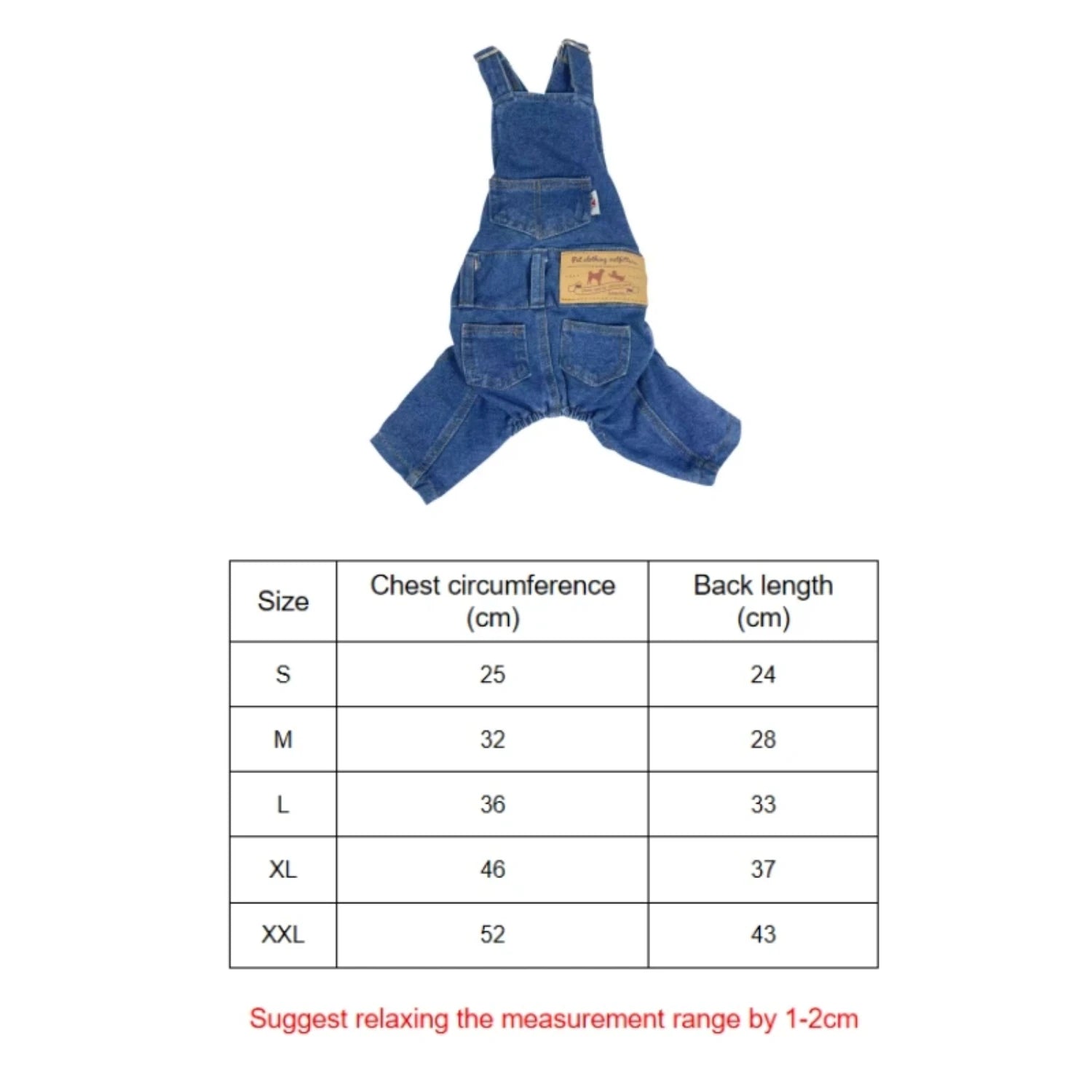 Soft Fashionable Jean Overalls for Dogs