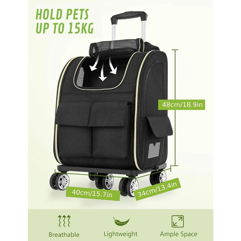 Large Rolling Pet Backpack - This is a REAL winner and going FAST!