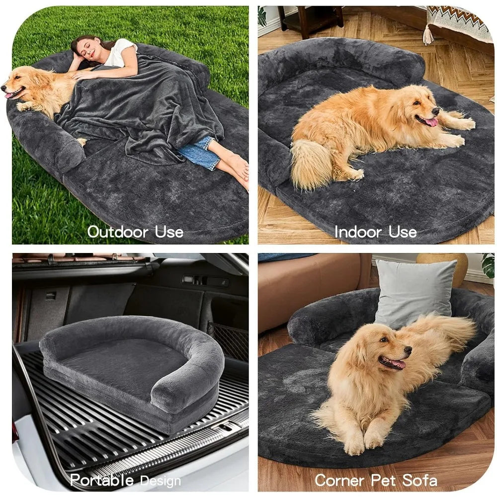 Human and Dog Bed, Large Giant Foldable Adjustable Bed