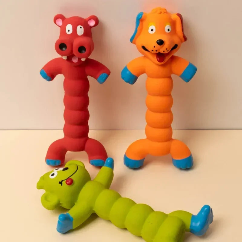 Funny Rubber Squeaky Chew Toy for Dogs and Cats