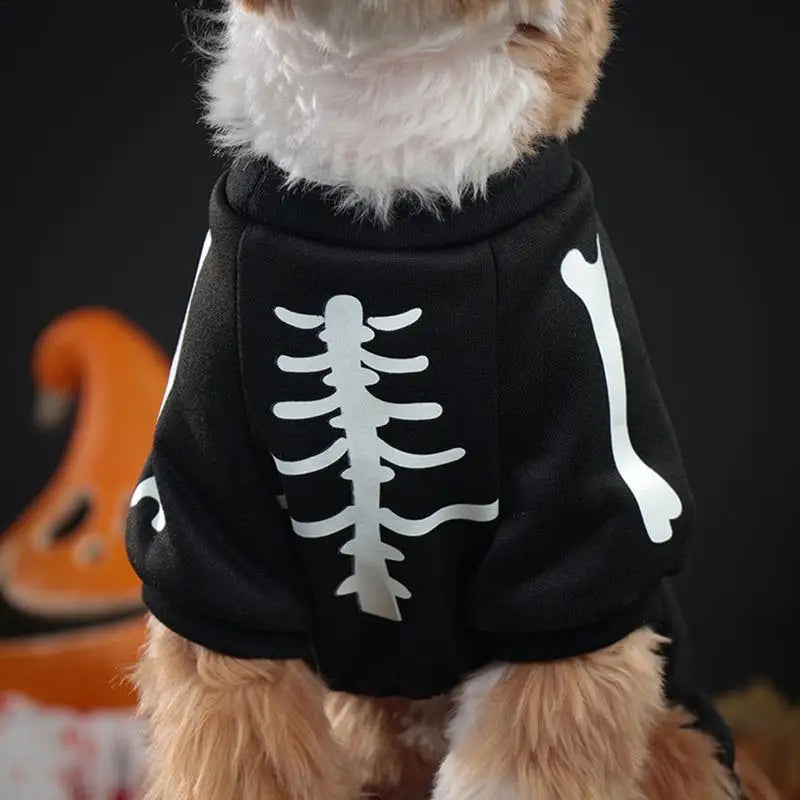 Bone-anza of Fun: Spook-tacular Skeleton Costume for Paws!