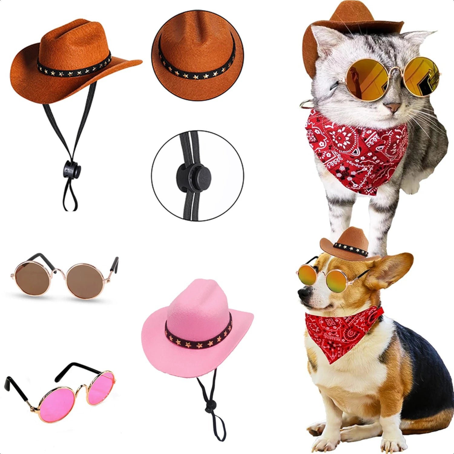 Be Stylish For Halloween! Eye-catching, trendy sun protection and fun headwear for puppies and kittens