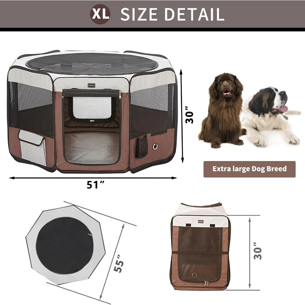 Pawsitively Perfect Playtime: The Donoro Portable Dog Playpen