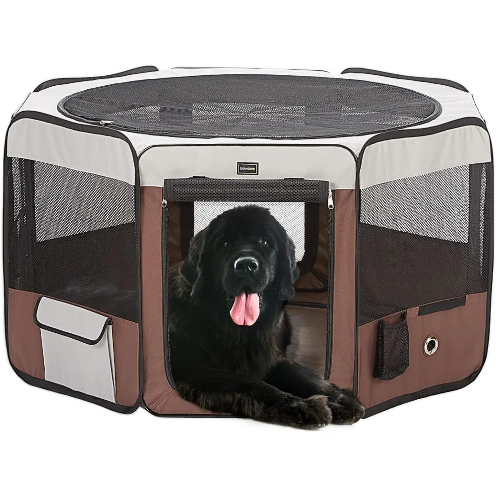 Pawsitively Perfect Playtime: The Donoro Portable Dog Playpen