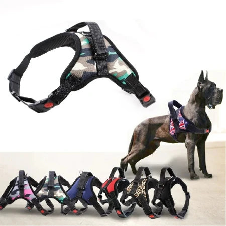 Large Dog Harness Vest Collar