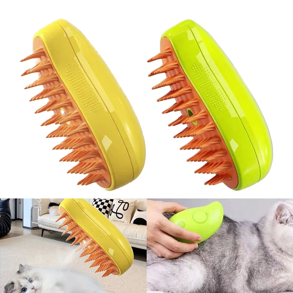 Pet Grooming Brush with Steamer