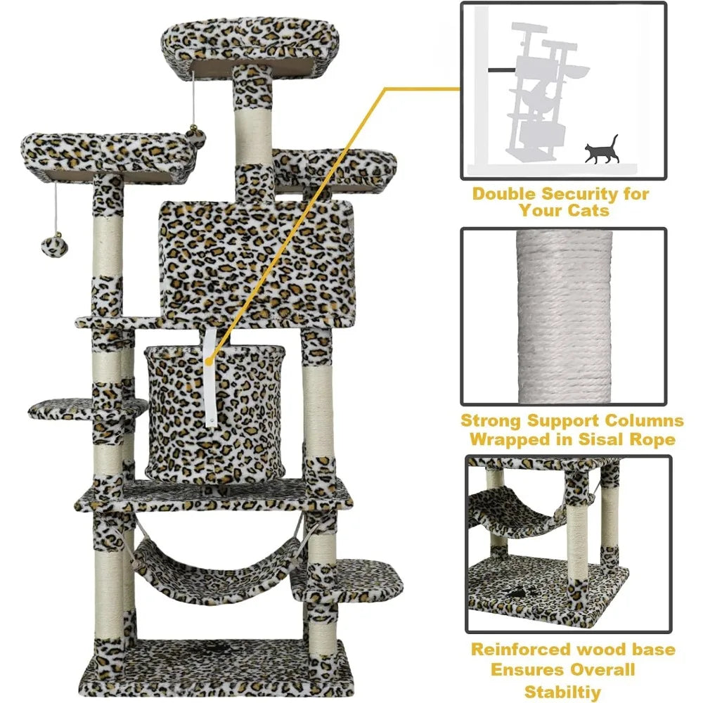 Large Cat Tree with Perches for Large Cats