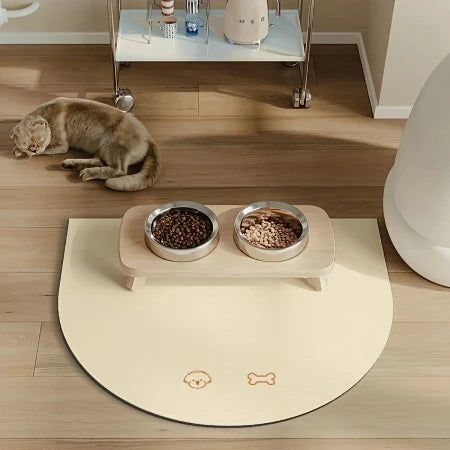 Cat Feeding Mat with Non-slip Backing