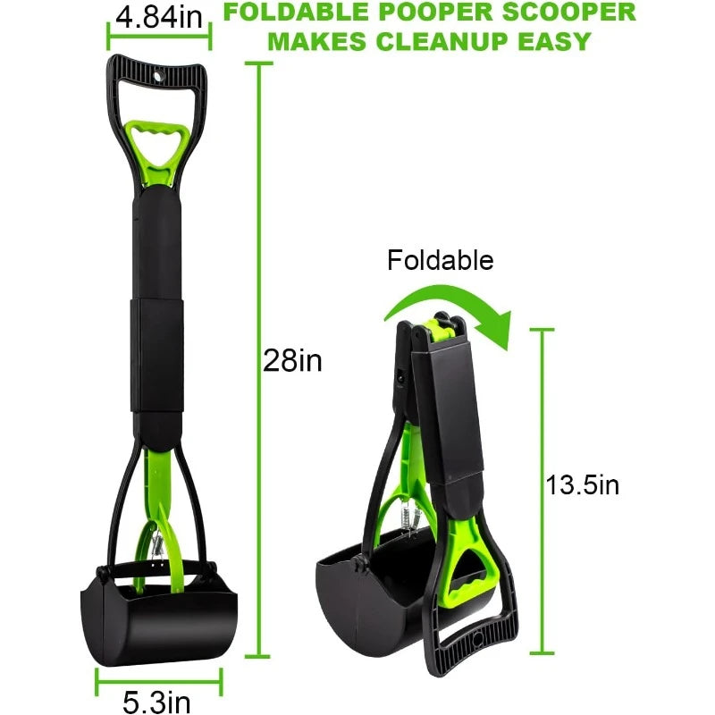 28" Pooper Scooper, Foldable with Unbreakable Material