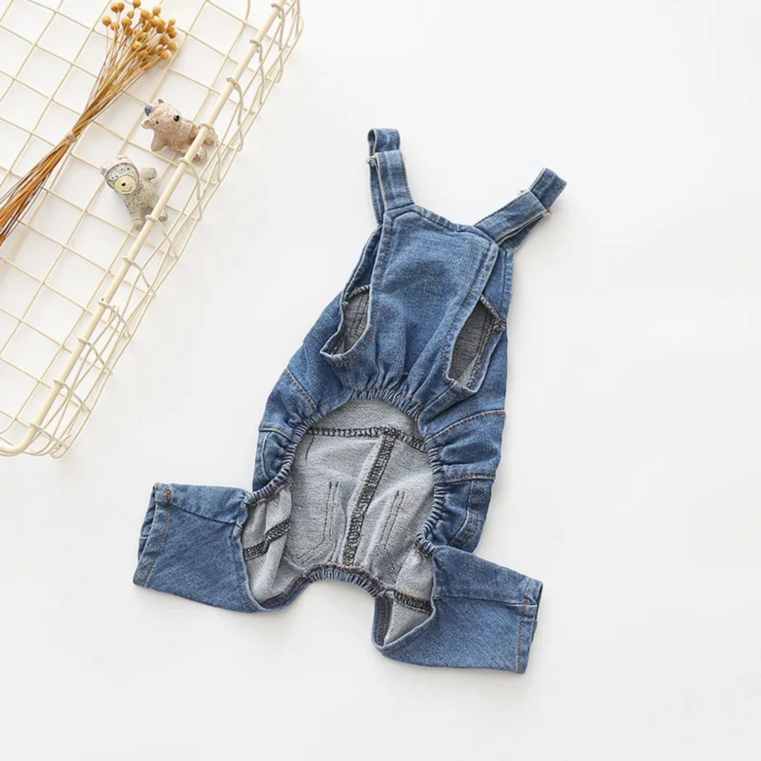 Soft Fashionable Jean Overalls for Dogs