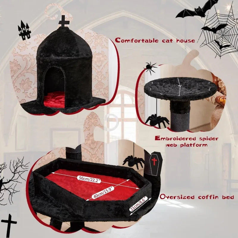 Gothic paradise for your beloved feline companion.