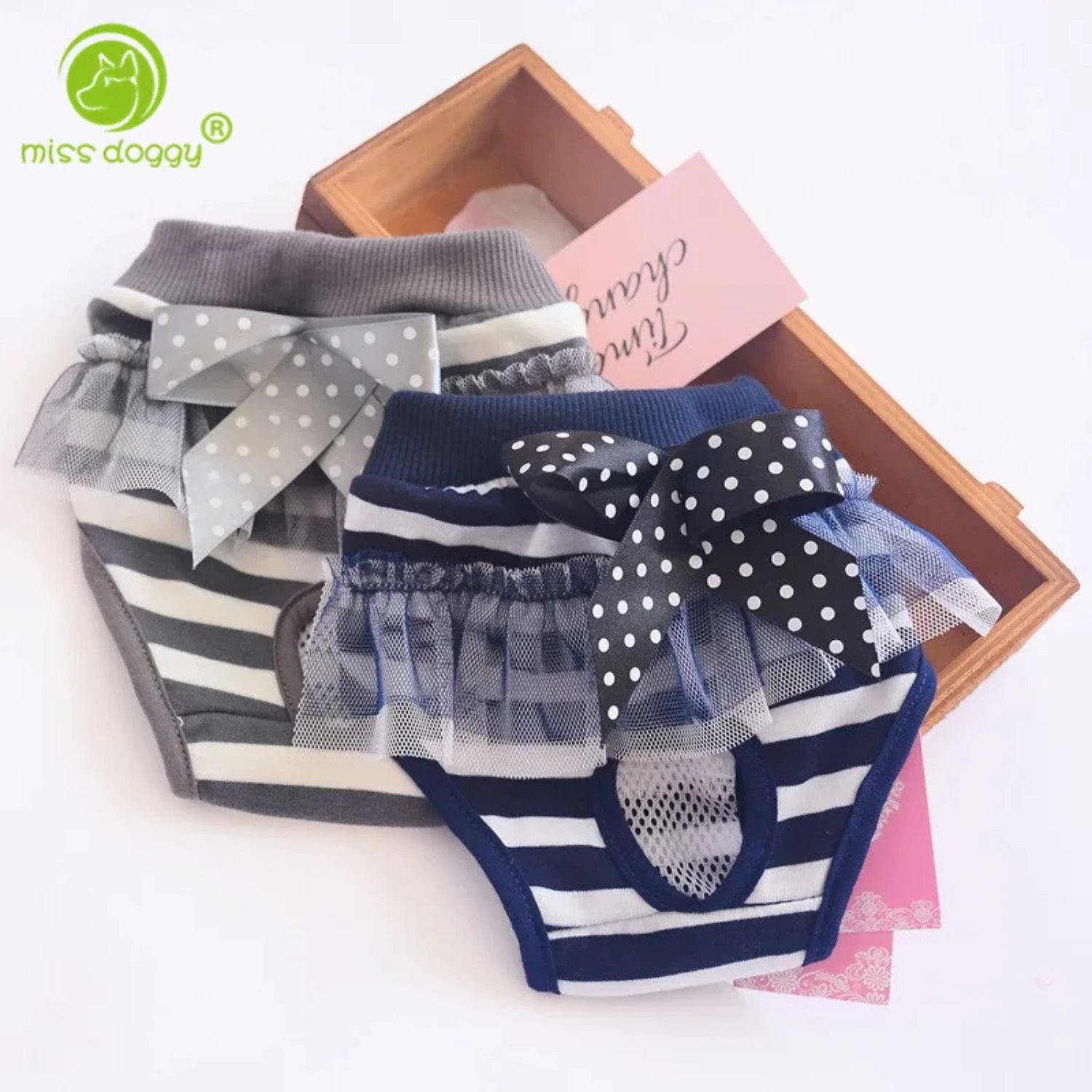 Lovely Striped Pants (diapers) for Cute Dogs