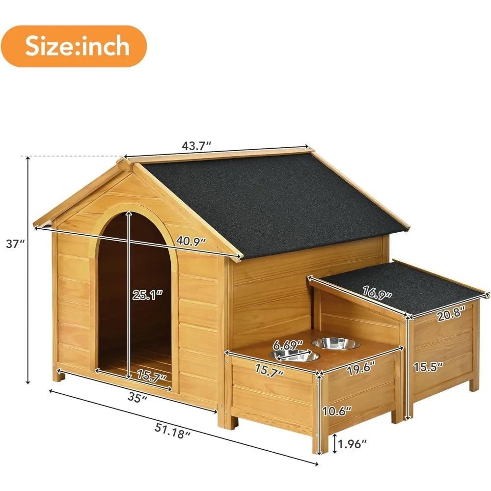 Large Outdoor Wooden Dog House