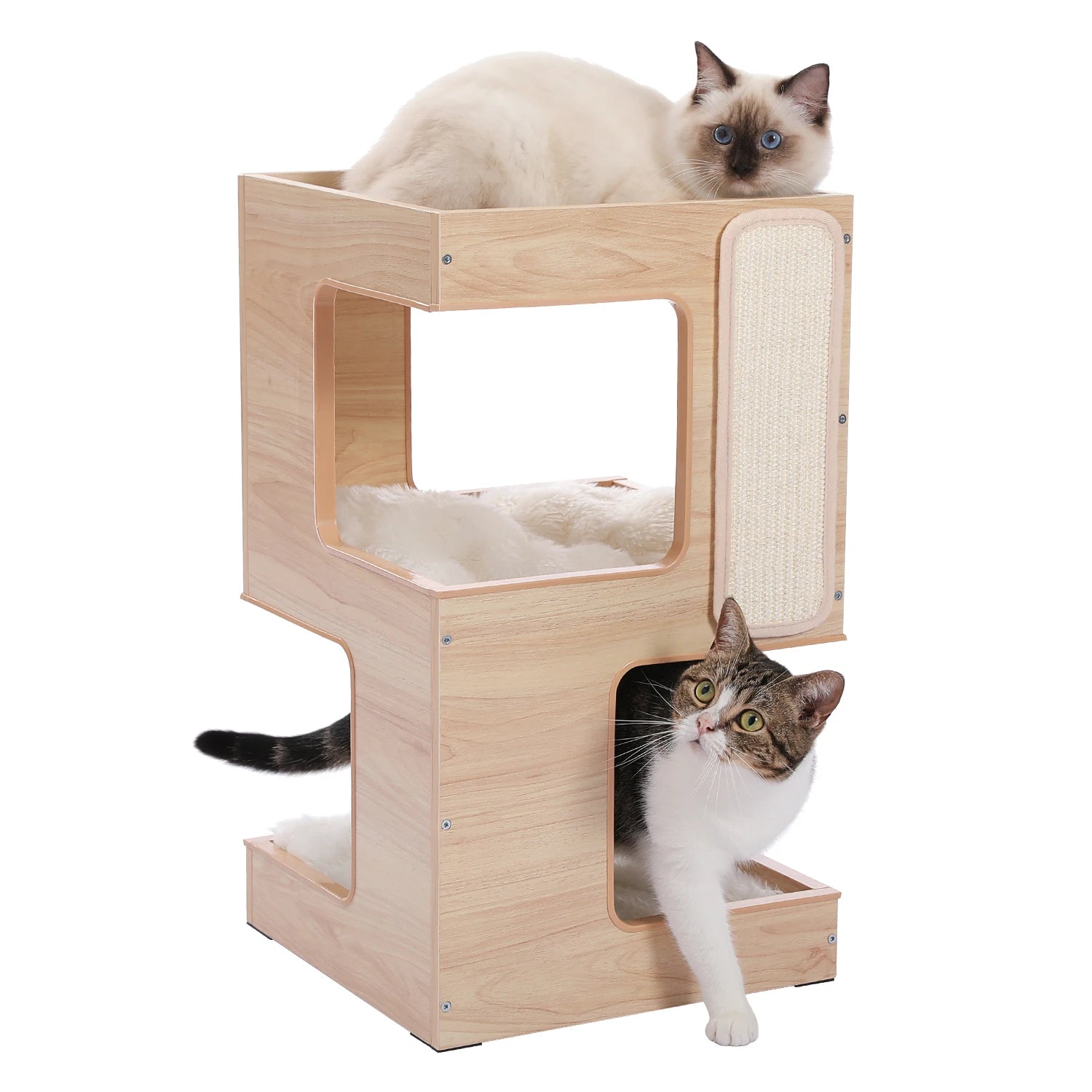 3 Level Cat Tree with Scratcher Board