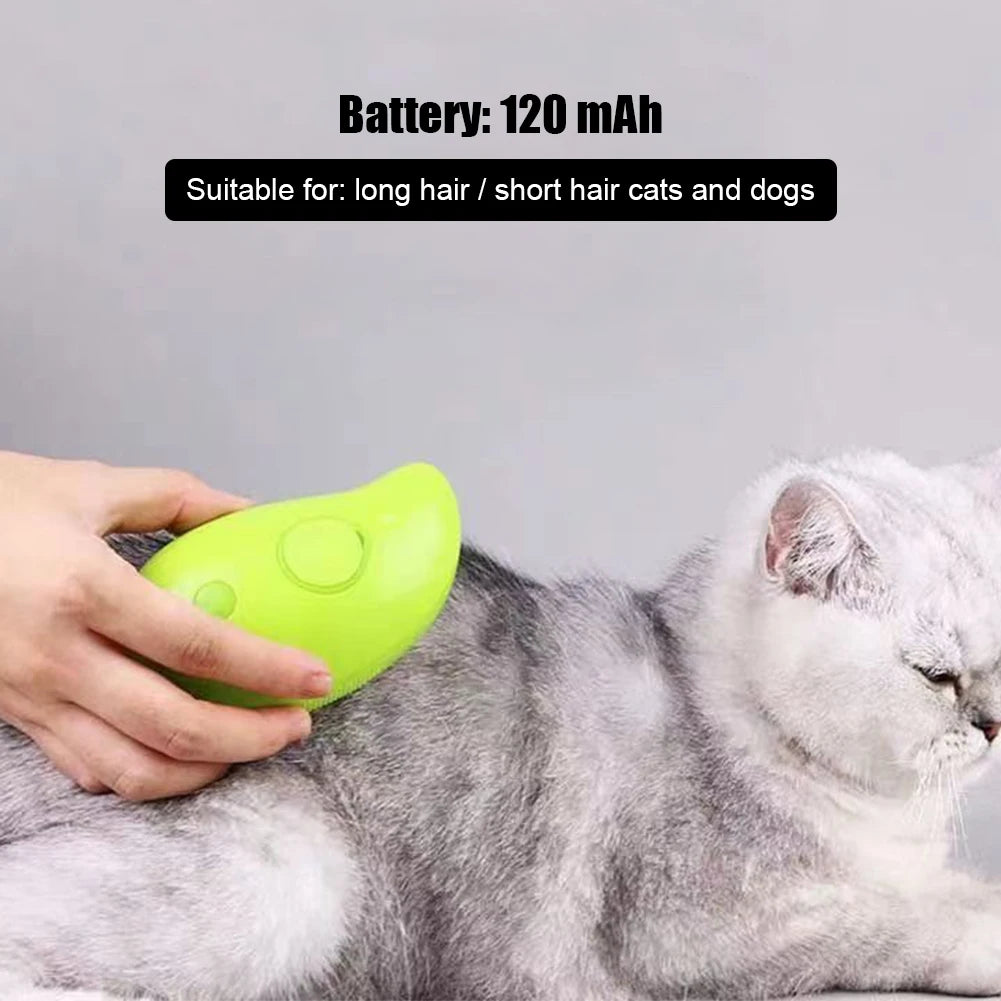 Pet Grooming Brush with Steamer