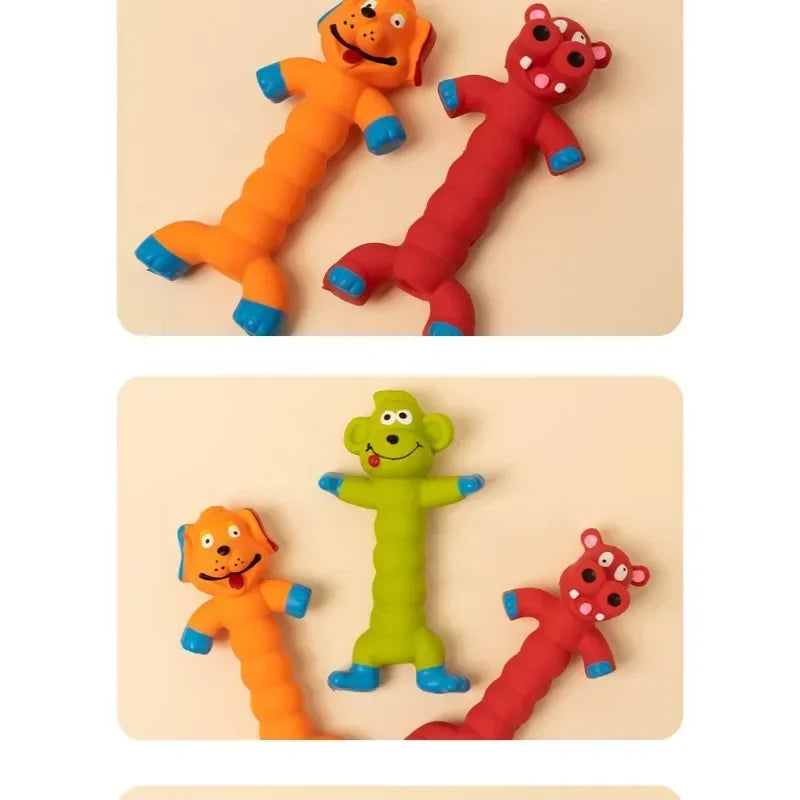 Funny Rubber Squeaky Chew Toy for Dogs and Cats