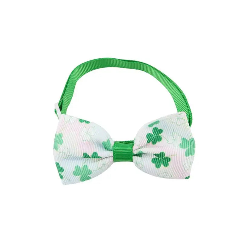 "Get Your Pup in the Luck of the Irish: Bowties for Barking Shamrock Shenanigans!"