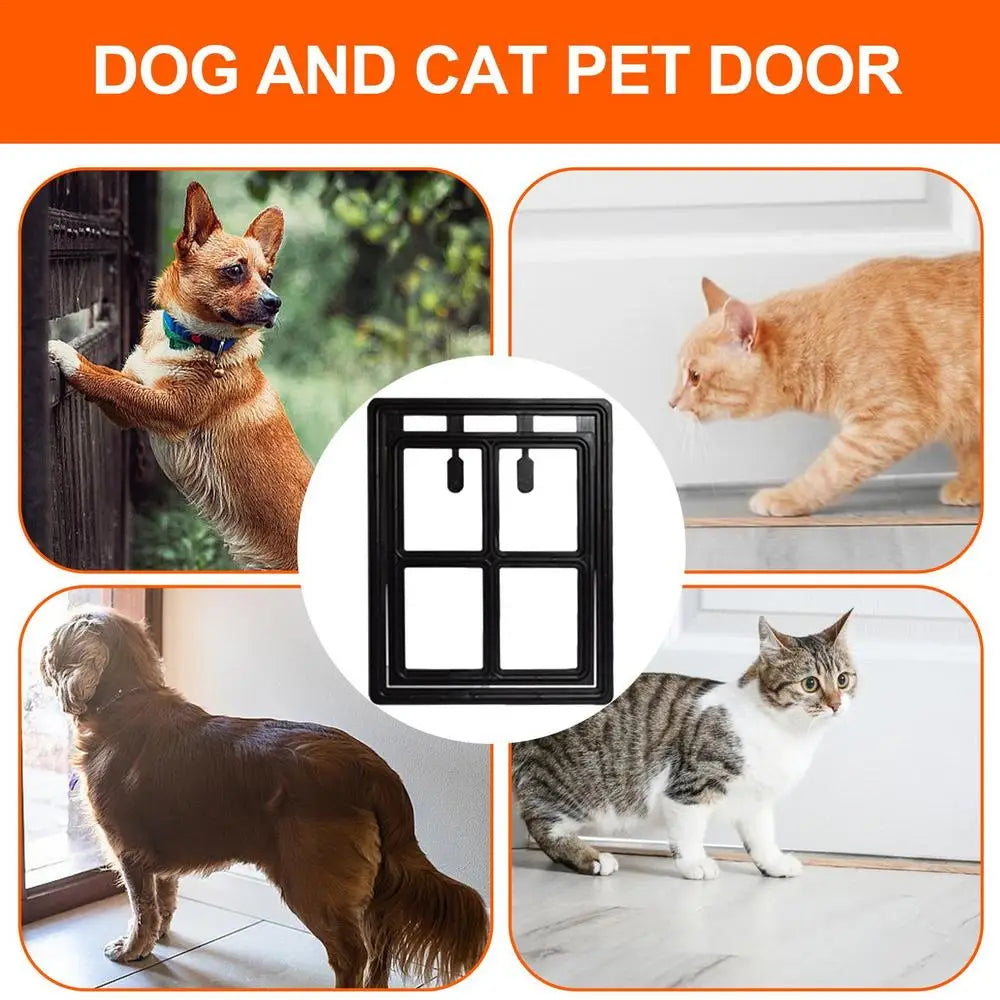 Pet Door With Magnetic Closure For Dogs and Cats