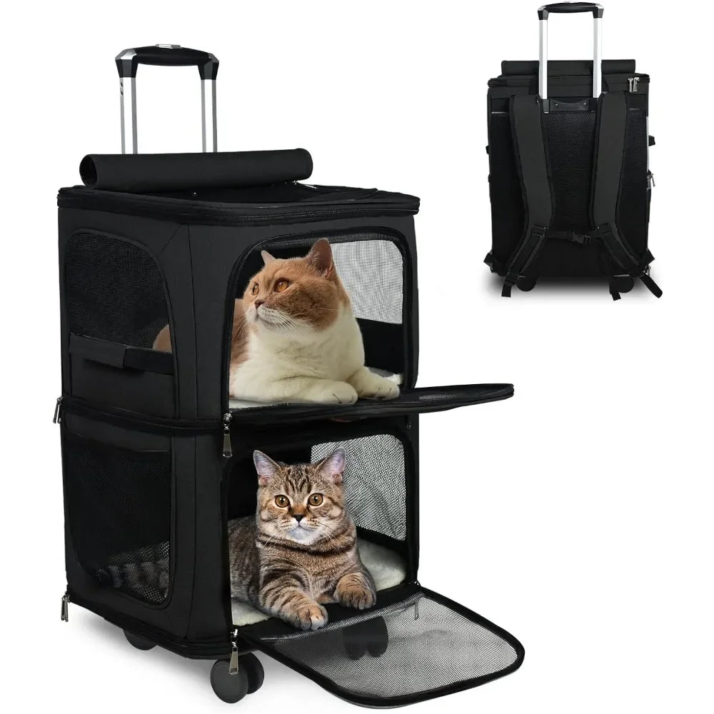 Cat Carrier Backpack Perfect for 2 Cats for Traveling/Hiking/Camping